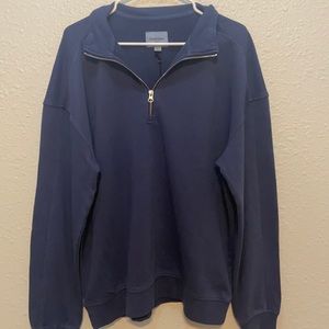 Men’s Blue Quarter Zip Pullover